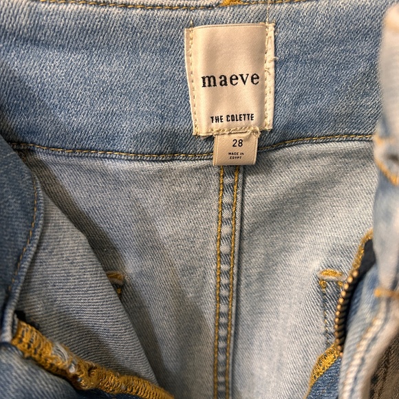 The Colette Cropped, High-Rise, Wide-Leg Jean by Maeve, Size 28 - Picture 3 of 7